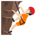 🧗🏻 person climbing: light skin tone display on JoyPixels